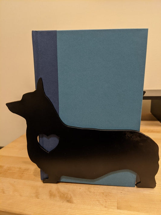 Set Of 2 Metal Corgi Bookends