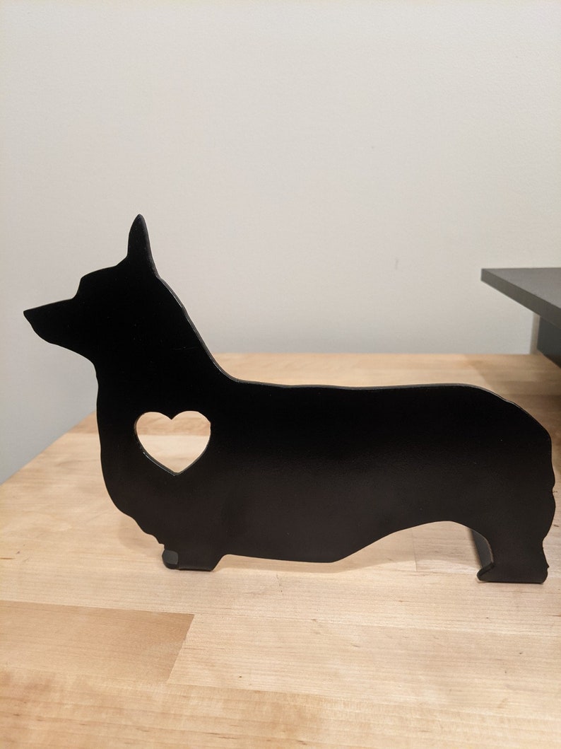 Set Of 2 Metal Corgi Bookends